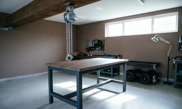 Как обустроить мастерскую в гараже: подъем тяжелых грузов без лишних сложностей Как обустроить мастерскую в гараже: подъем тяжелых грузов без лишних сложностей